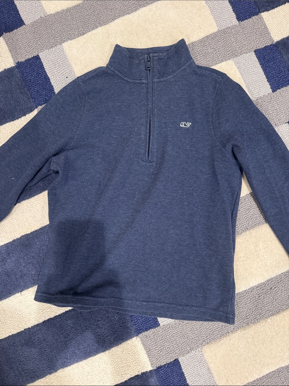 Vineyard Vines Boys Navy Half-Zip Sweater